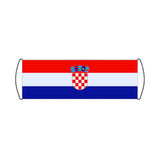 Croatia Flag Scroll Banner - Pixelforma