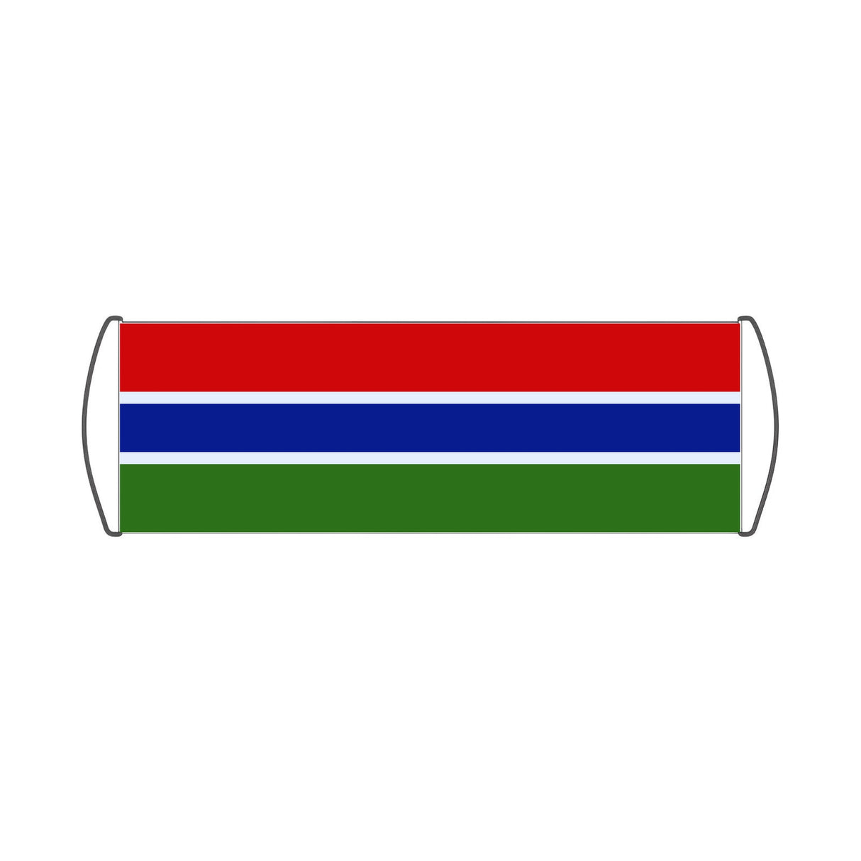 Gambia Flag Scroll Banner - Pixelforma
