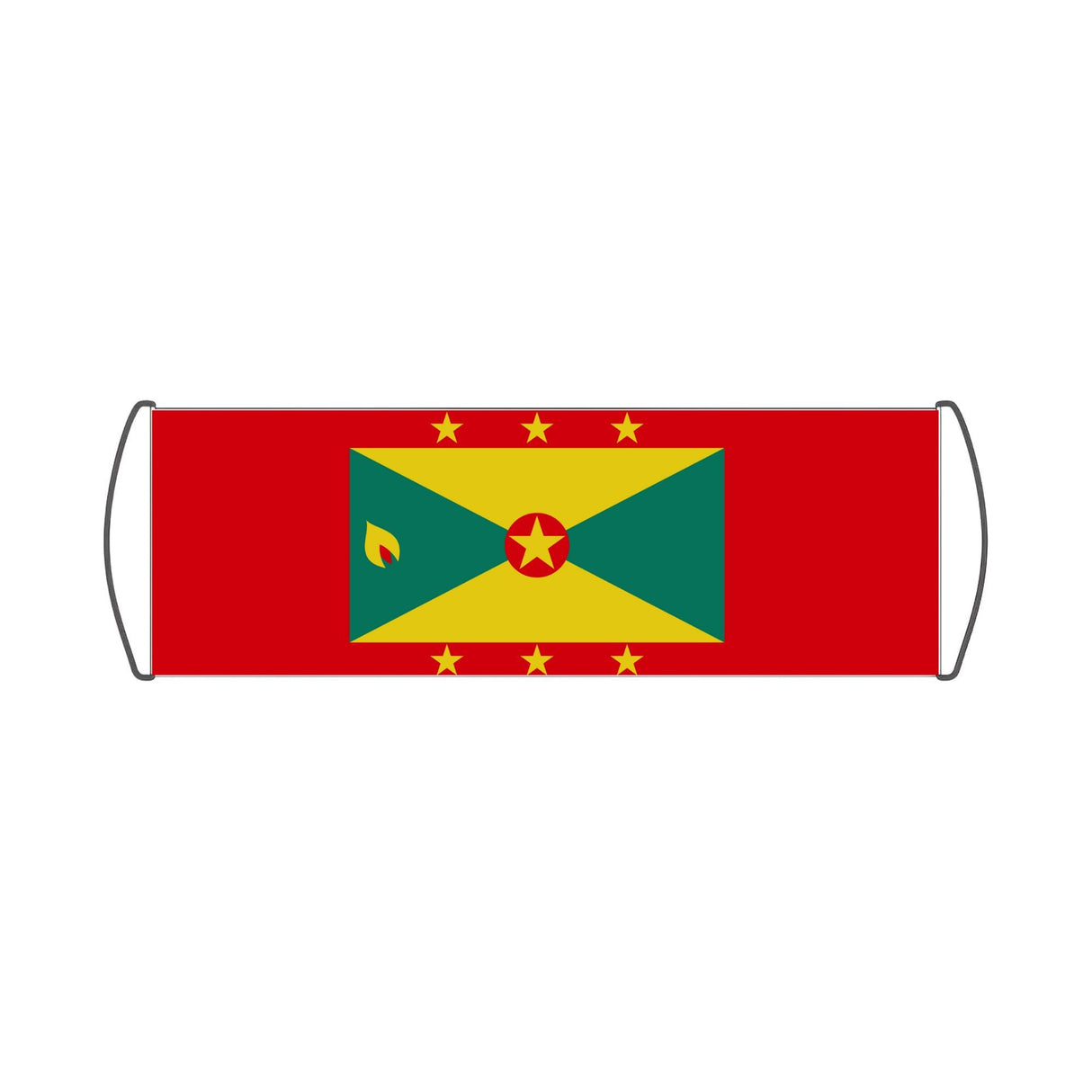 Grenada Flag Scroll Banner - Pixelforma