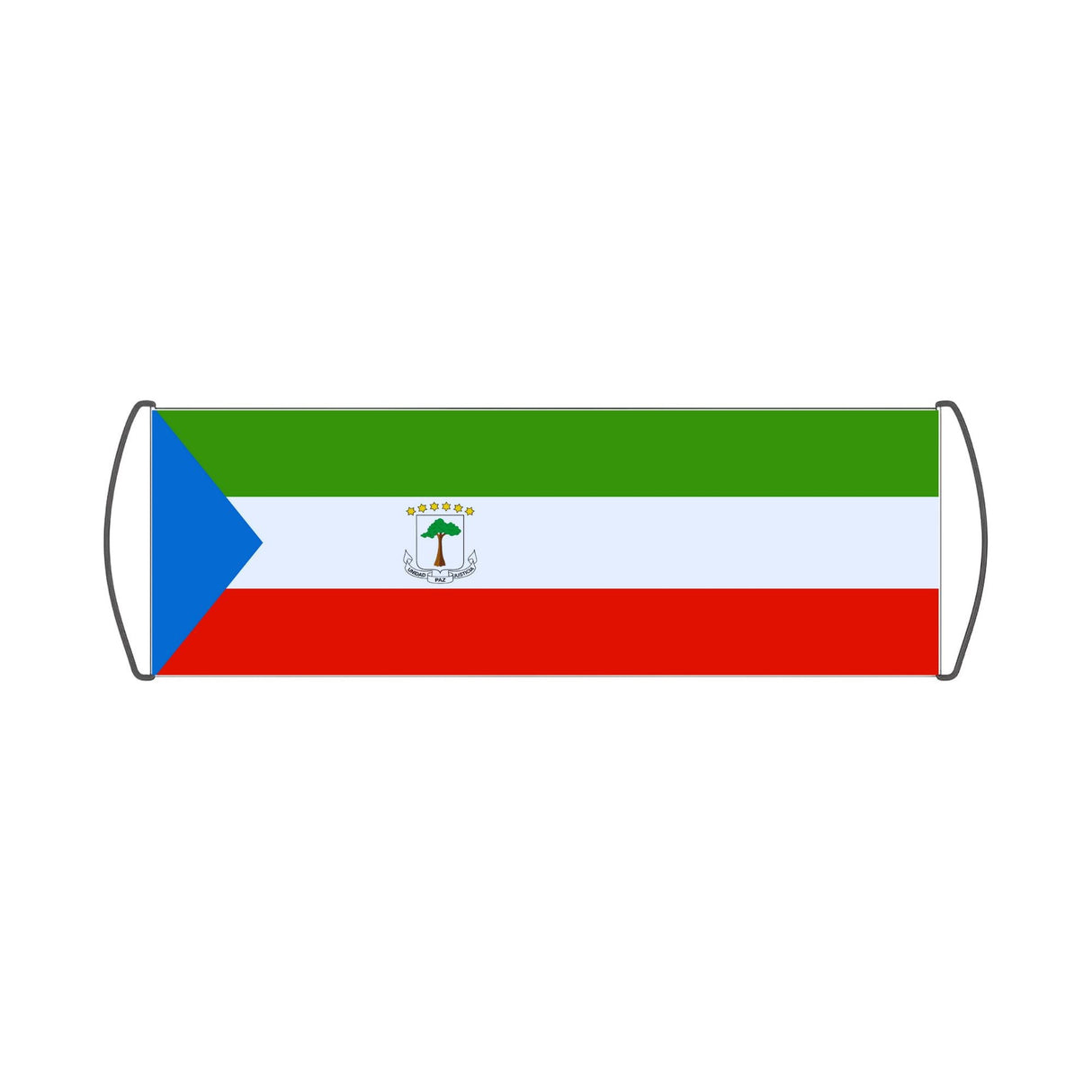 Equatorial Guinea Flag Scroll Banner - Pixelforma