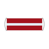 Latvia Flag Scroll Banner - Pixelforma