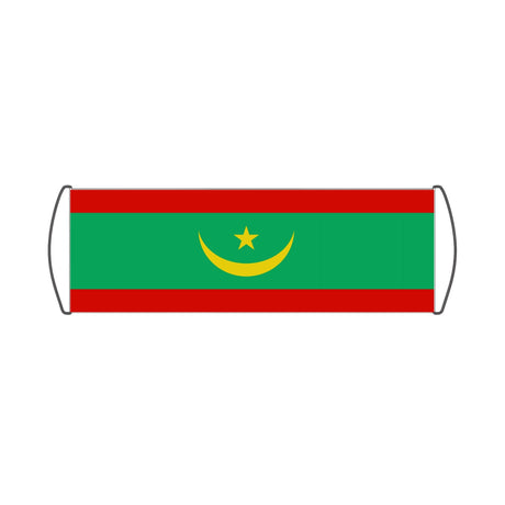 Mauritania Flag Scroll Banner - Pixelforma