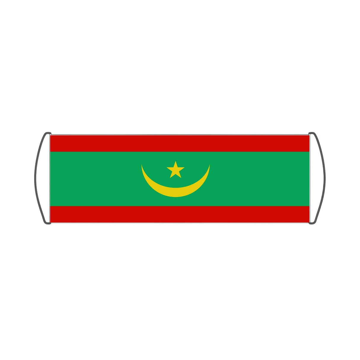 Bannière de défilement Drapeau de la Mauritanie - Pixelforma