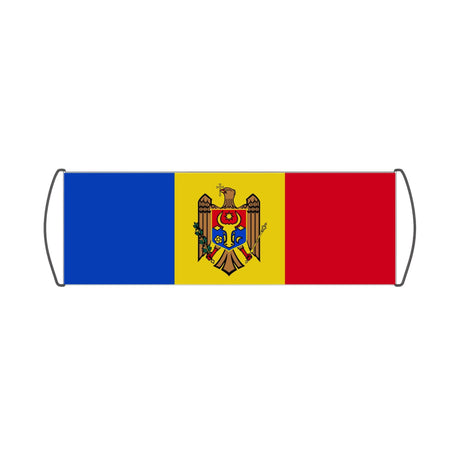 Flag of Moldova Scroll Banner - Pixelforma