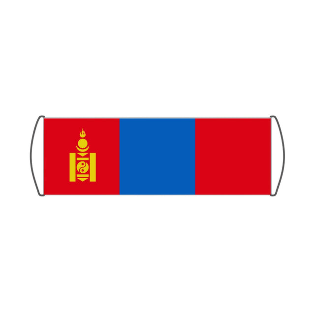 Bannière de défilement Drapeau de la Mongolie - Pixelforma