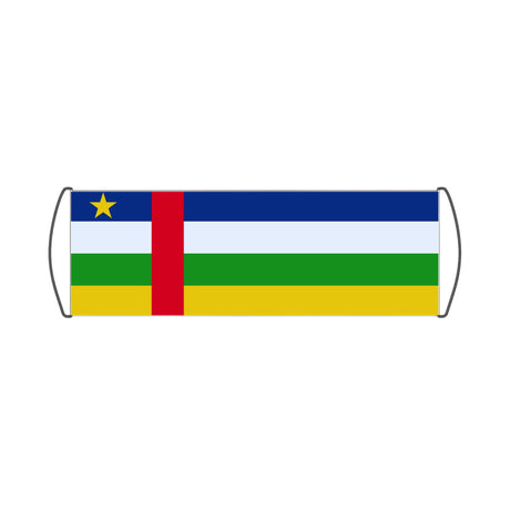 Central African Republic Flag Scroll Banner - Pixelforma
