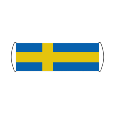 Sweden Flag Scroll Banner - Pixelforma