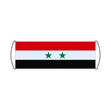 Flag of Syria Scroll Banner - Pixelforma