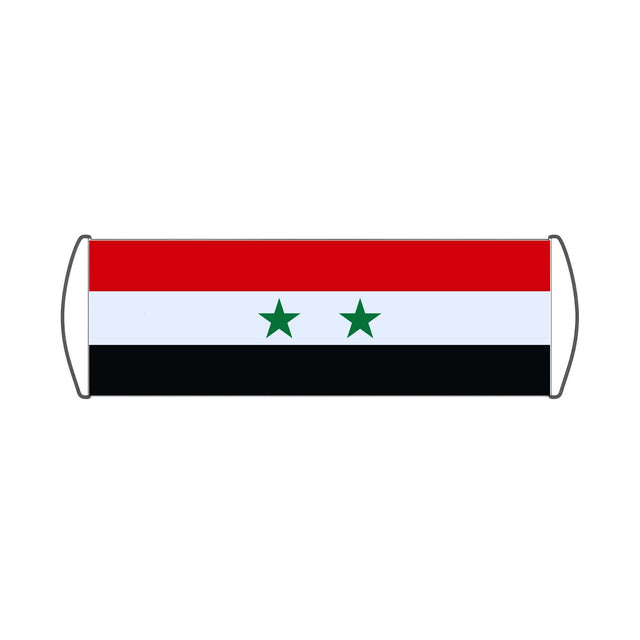 Bannière de défilement Drapeau de la Syrie - Pixelforma