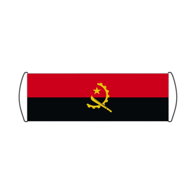 Angola Flag Scroll Banner - Pixelforma