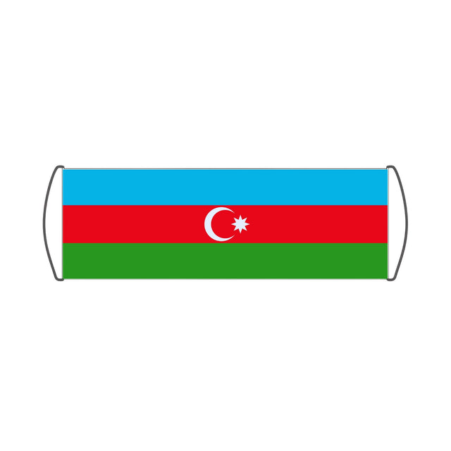 Flag of Azerbaijan Scroll Banner - Pixelforma