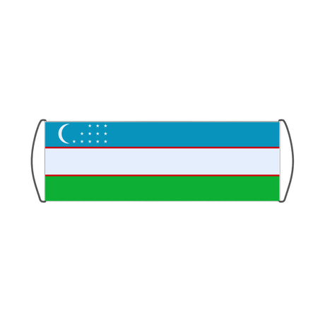 Flag of Uzbekistan Scroll Banner - Pixelforma