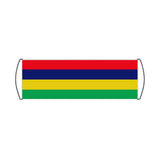 Mauritius Flag Scroll Banner - Pixelforma