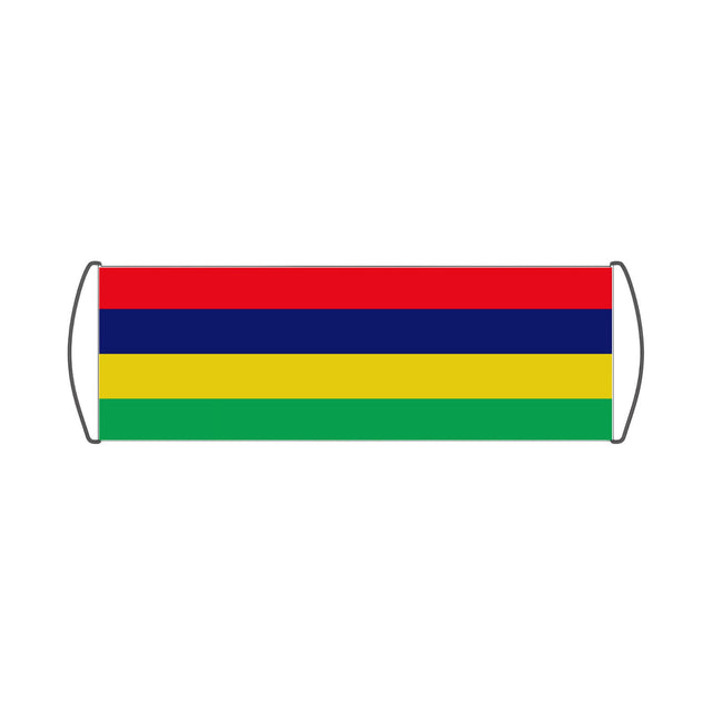Mauritius Flag Scroll Banner - Pixelforma