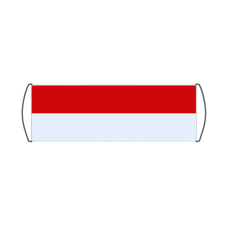 Monaco Flag Scroll Banner - Pixelforma
