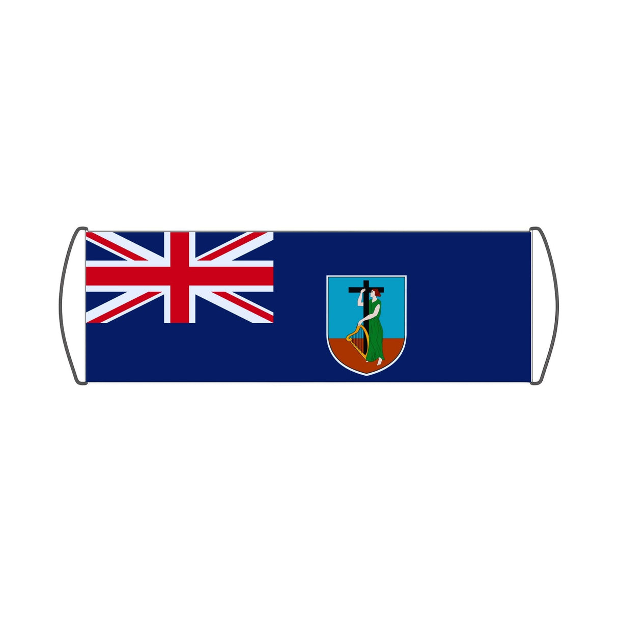Flag of Montserrat Scroll Banner - Pixelforma
