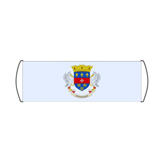St. Barthelemy Flag Scroll Banner - Pixelforma