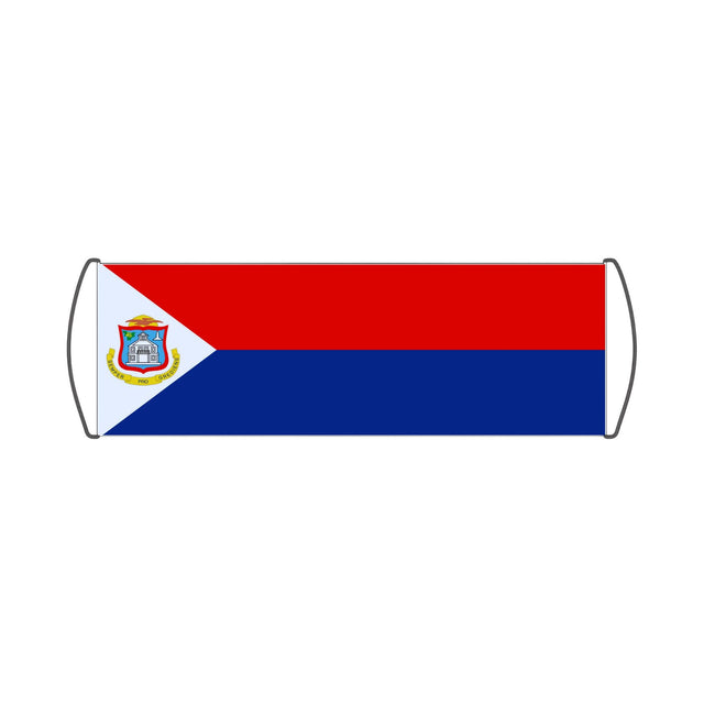 St. Maarten Flag Scroll Banner - Pixelforma