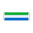 Sierra Leone Flag Scroll Banner - Pixelforma