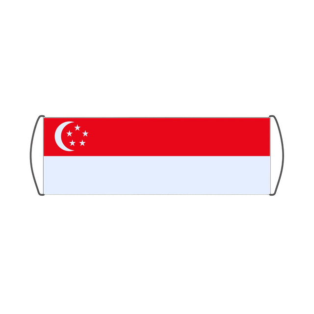 Singapore Flag Scroll Banner - Pixelforma