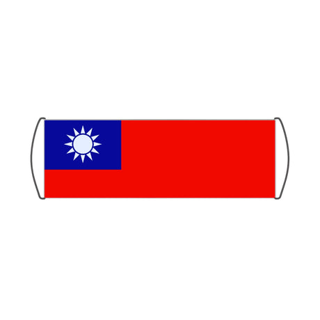 Taiwan Flag Scroll Banner - Pixelforma
