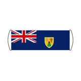 Flag of Turks and Caicos Islands Scroll Banner - Pixelforma