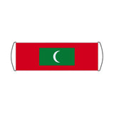 Maldives Flag Scroll Banner - Pixelforma