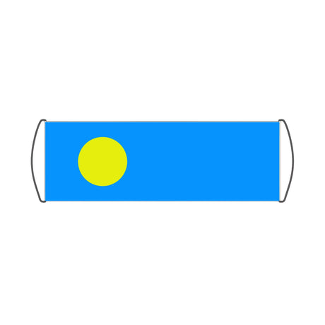 Palau Flag Scroll Banner - Pixelforma