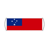 Samoa Flag Scroll Banner - Pixelforma