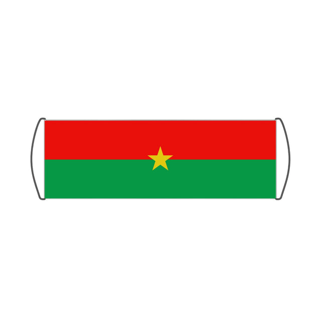 Bannière de défilement Drapeau du Burkina Faso - Pixelforma