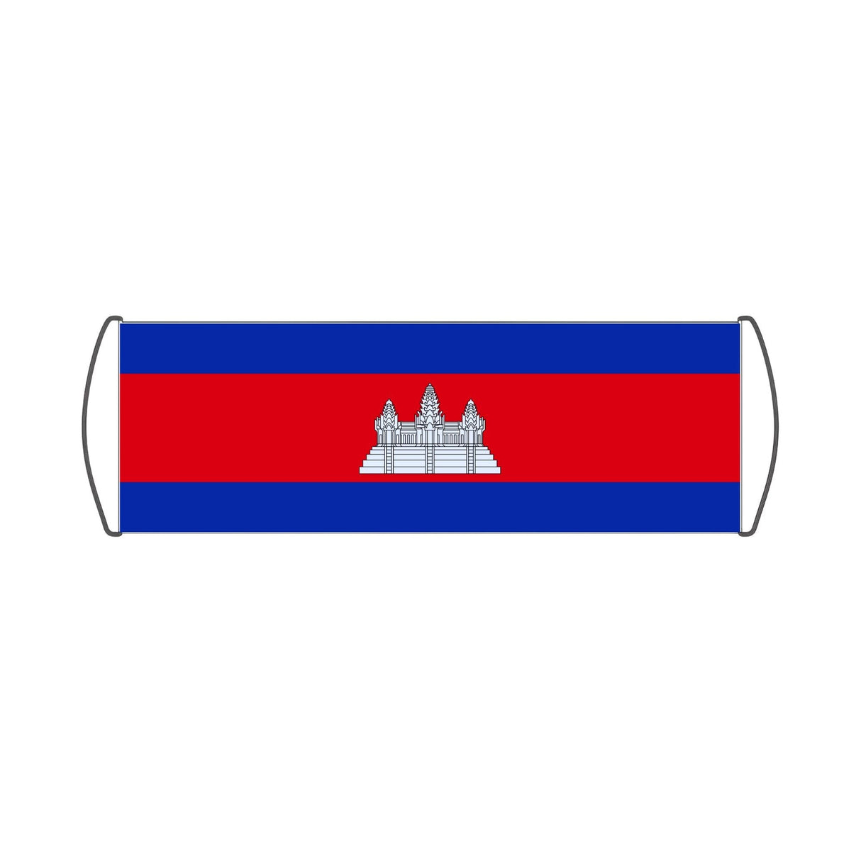 Cambodia Flag Scroll Banner - Pixelforma