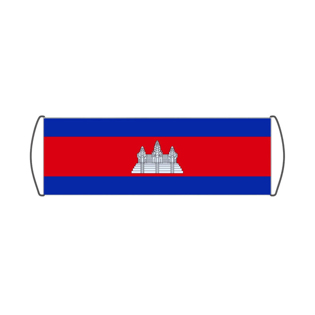 Bannière de défilement Drapeau du Cambodge - Pixelforma