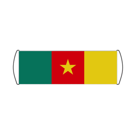 Cameroon Flag Scroll Banner - Pixelforma