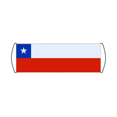 Chile Flag Scroll Banner - Pixelforma