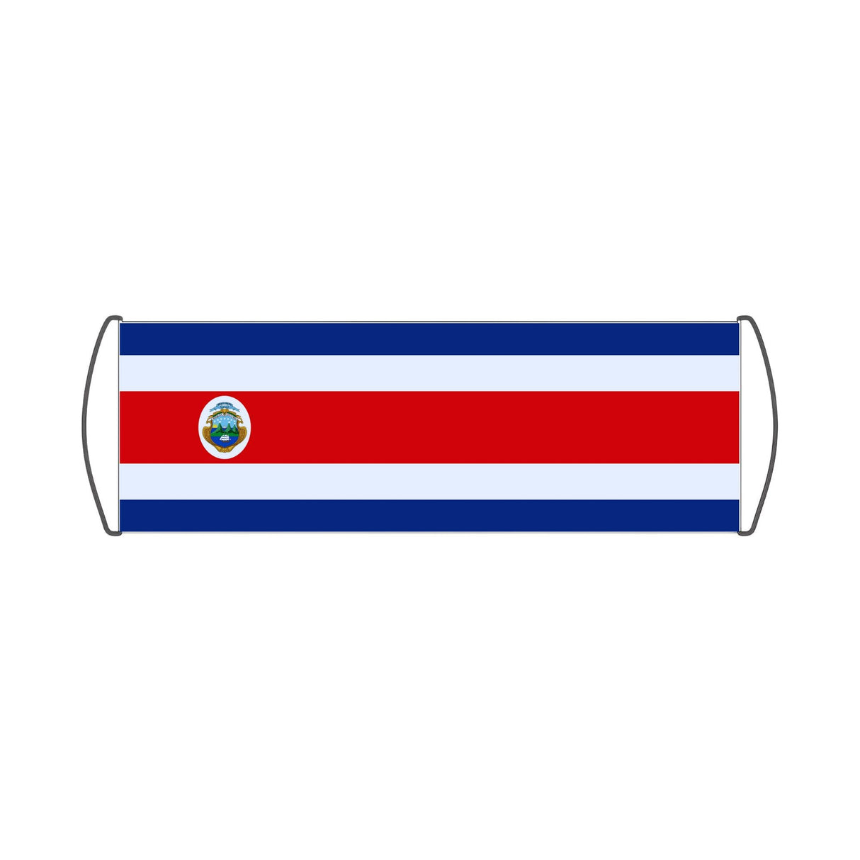 Costa Rican Flag Scroll Banner - Pixelforma