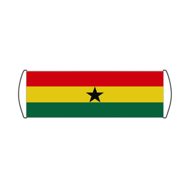 Bannière de défilement Drapeau du Ghana - Pixelforma