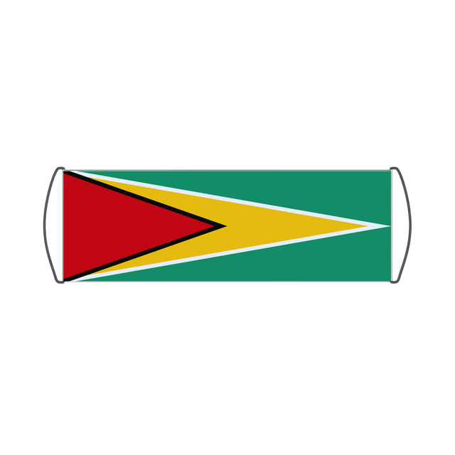 Bannière de défilement Drapeau du Guyana - Pixelforma