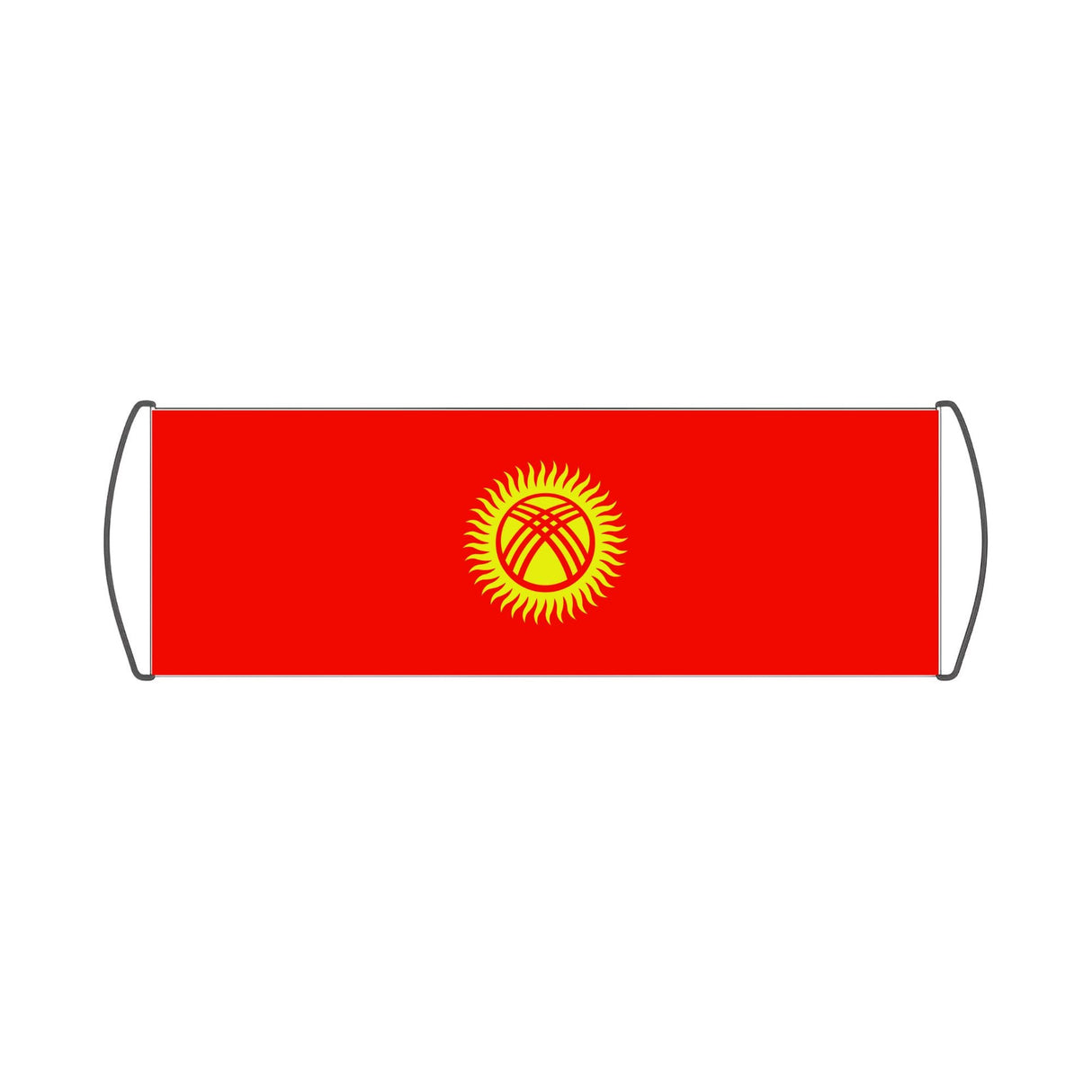 Flag of Kyrgyzstan Scroll Banner - Pixelforma