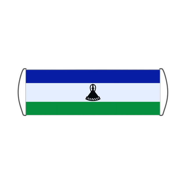 Lesotho Flag Scroll Banner - Pixelforma