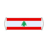 Flag of Lebanon Scroll Banner - Pixelforma