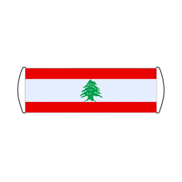 Bannière de défilement Drapeau du Liban - Pixelforma