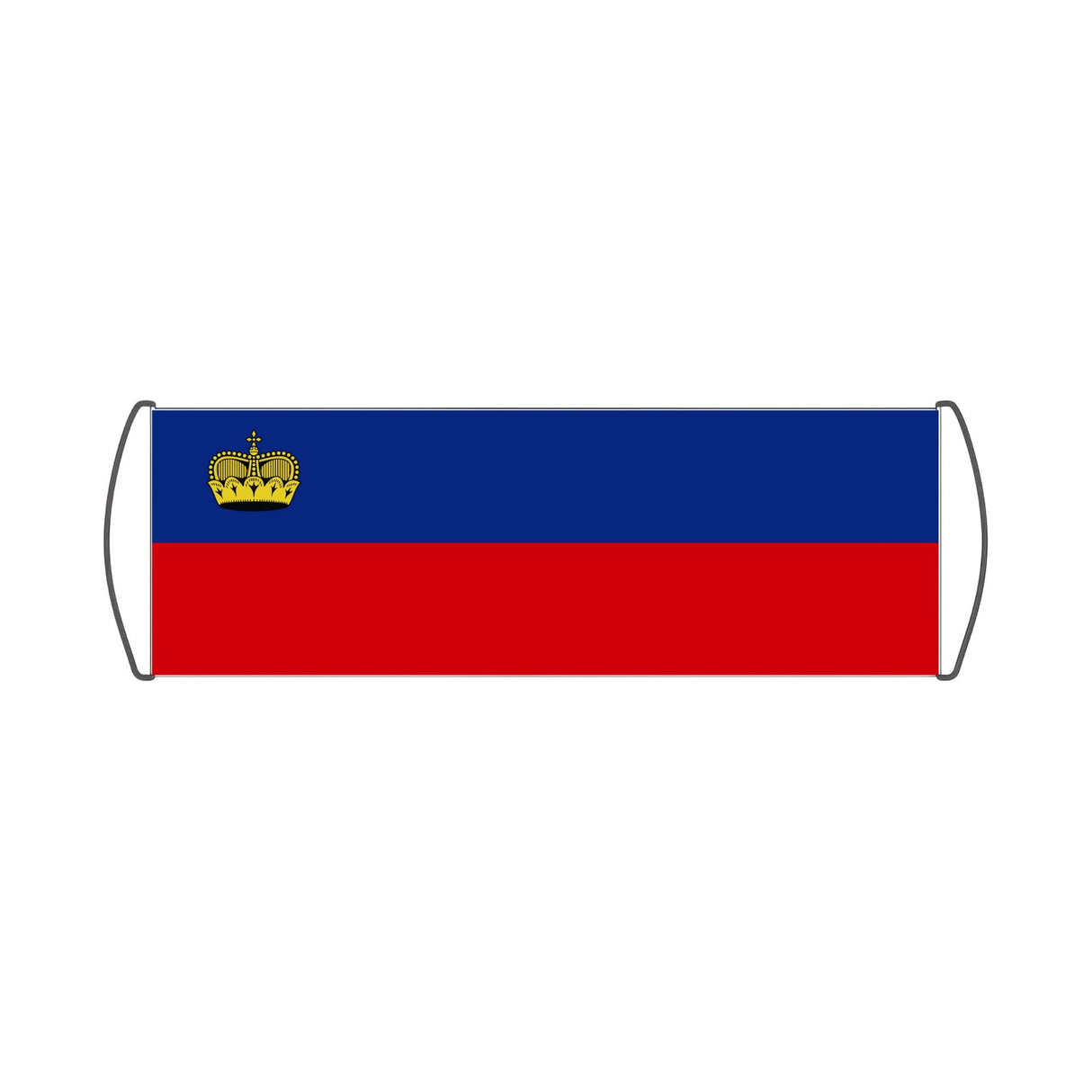 Flag of Liechtenstein Scroll Banner - Pixelforma