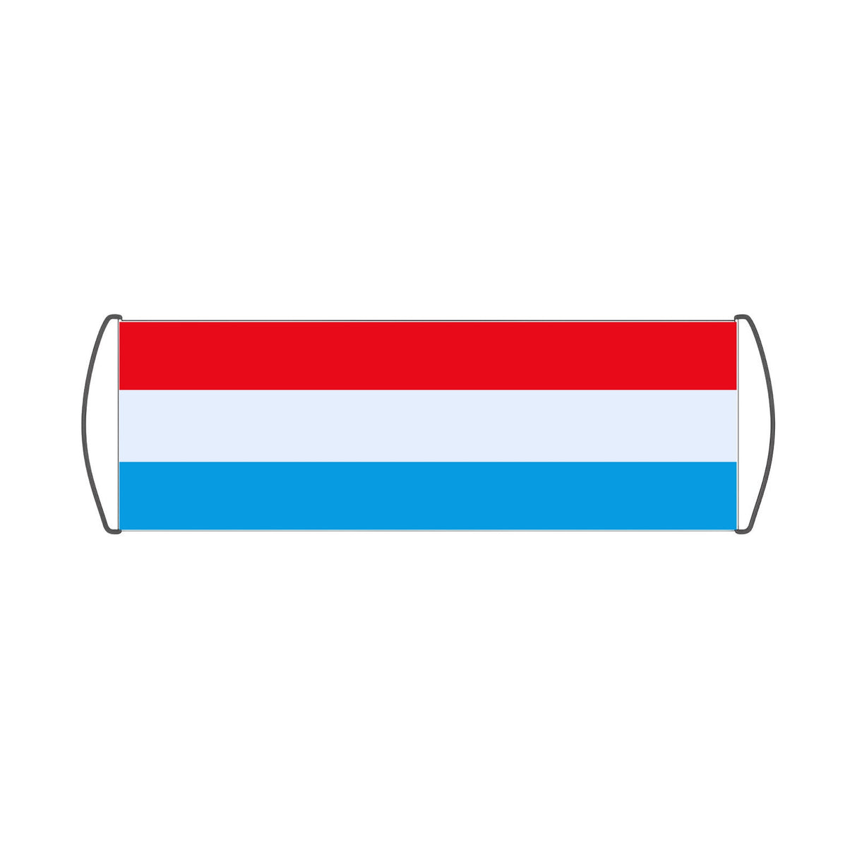 Luxembourg Flag Scroll Banner - Pixelforma