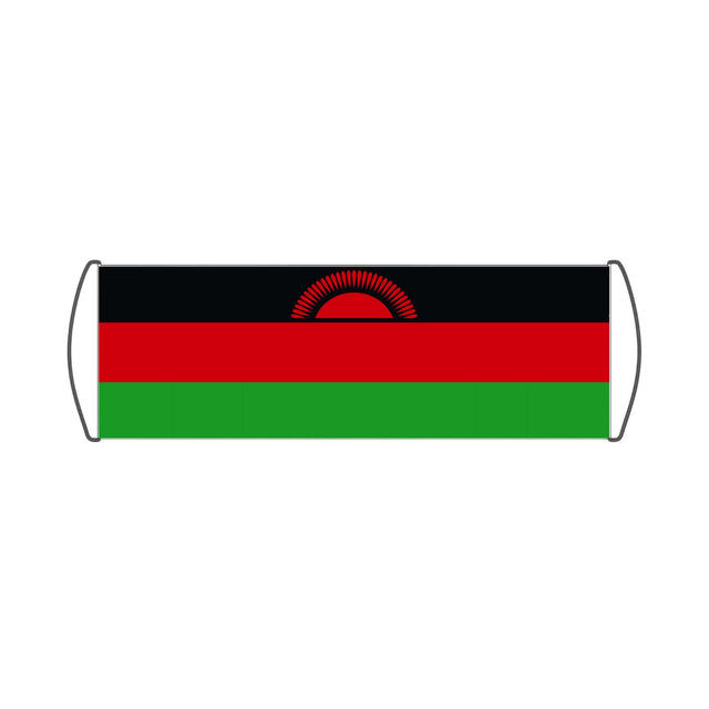 Malawi Flag Scroll Banner - Pixelforma
