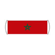 Morocco Flag Scroll Banner - Pixelforma