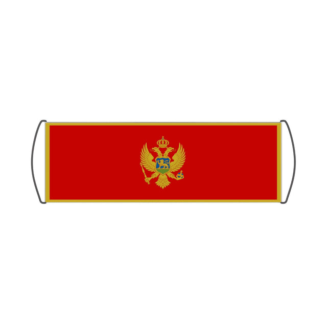 Flag of Montenegro Scroll Banner - Pixelforma