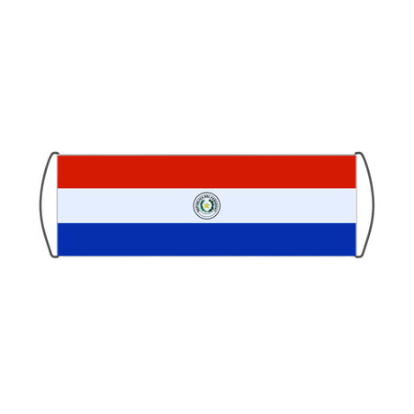 Paraguay Flag Scroll Banner - Pixelforma
