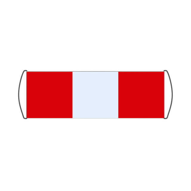 Flag of Peru Scroll Banner - Pixelforma