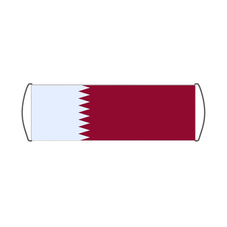 Bannière de défilement Drapeau du Qatar - Pixelforma