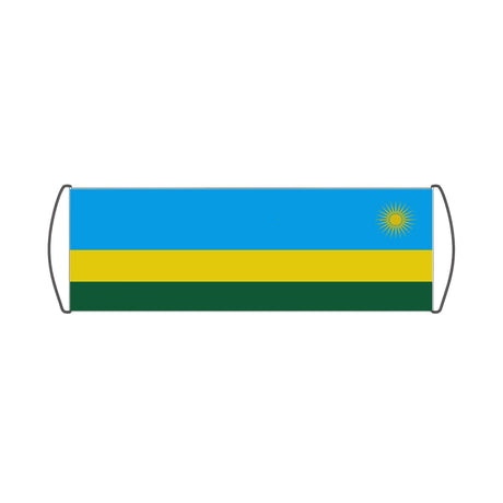 Rwanda Flag Scroll Banner - Pixelforma